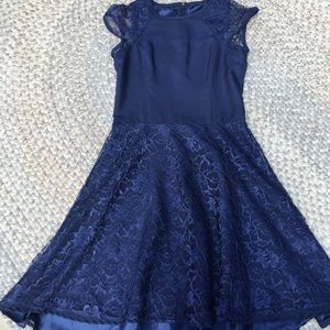 Blue lace dress